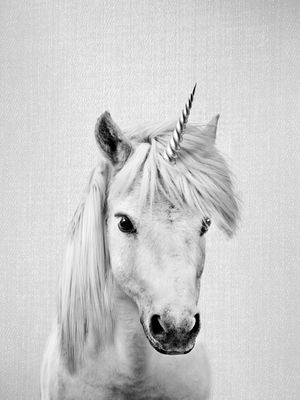 UNICORN - BLACK AND WHITE