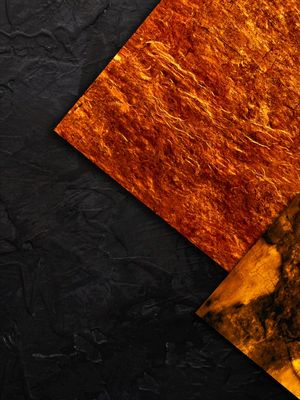 QUADRO DECORAIVO COLORIDO MARROM VERMELHO PRETO - ABSTRATO GEOMÉTRICO - 412A
