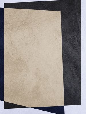 QUADRO DECORAIVO COLORIDO BEGE PRETO - ABSTRATO GEOMÉTRICO - 680A