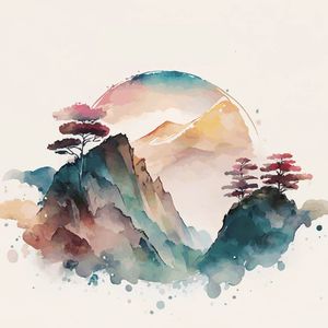 ORIENTAL AQUARELA 1 BY AI