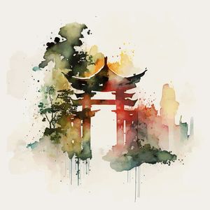 ORIENTAL AQUARELA 4 BY AI