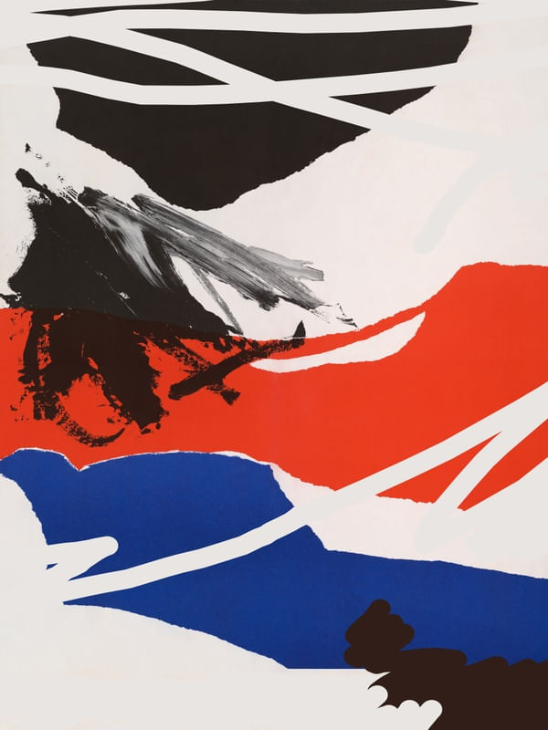 ABSTRATO COLAGEM E TINTA