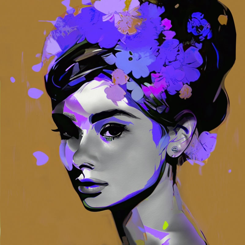 AUDREY WITH BLOSSOMS III