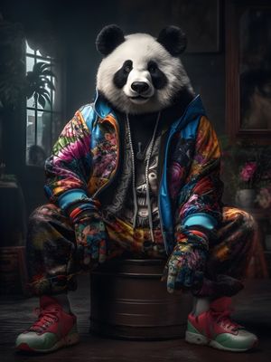 FASHIONED PANDA BY AI