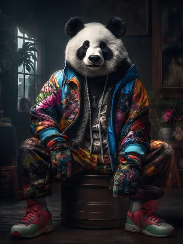 FASHIONED PANDA BY AI