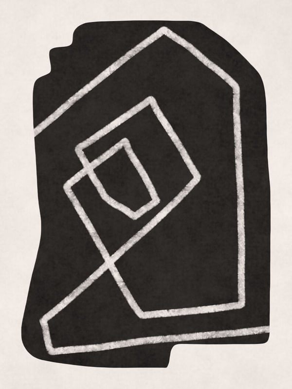MINIMALIST ABSTRACT ART - BLACK 01