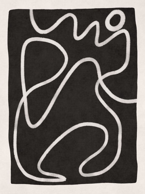 MINIMALIST ABSTRACT ART - BLACK 04