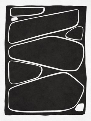 MINIMALIST ABSTRACT SHAPES - BLACK AND WHITE