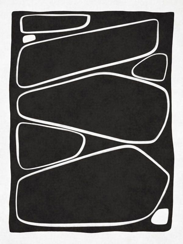 MINIMALIST ABSTRACT SHAPES - BLACK AND WHITE