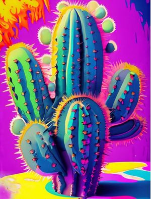 CACTO COLOR 01 BY AI