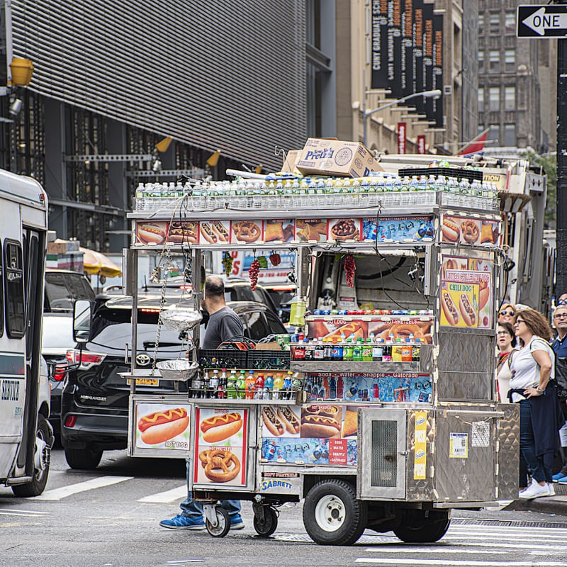 UM LANCHE RAPIDO EM NOVA YORK