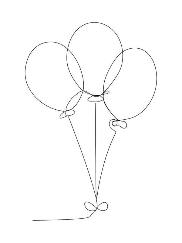 BALÕES - LINE ART