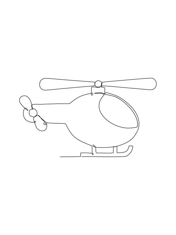 HELICÓPTERO - LINE ART