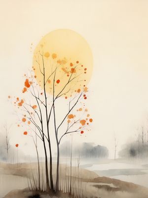MINIMALISMO EM AQUARELA BY AI