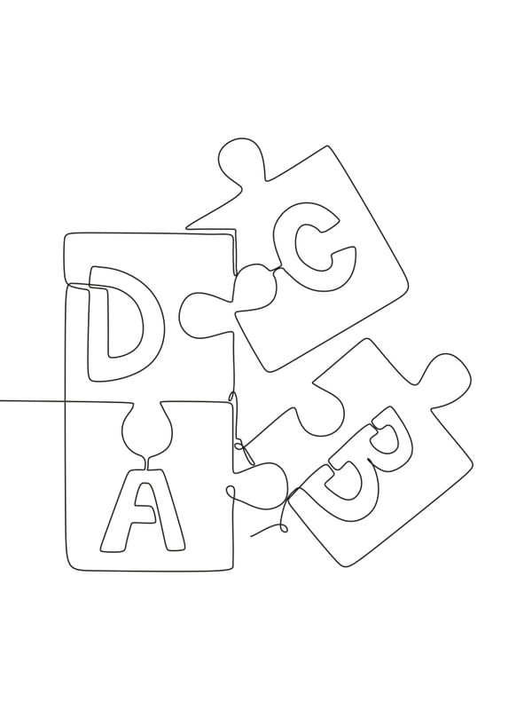 QUEBRA-CABEÇA - LINE ART