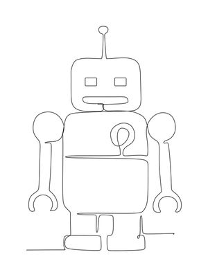 ROBÔ - LINE ART