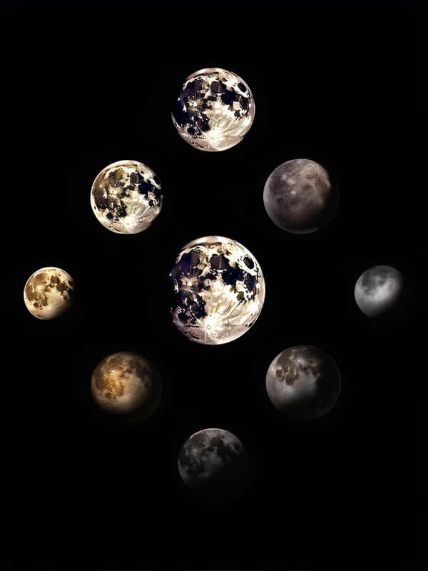 FASES DA LUA BY AI
