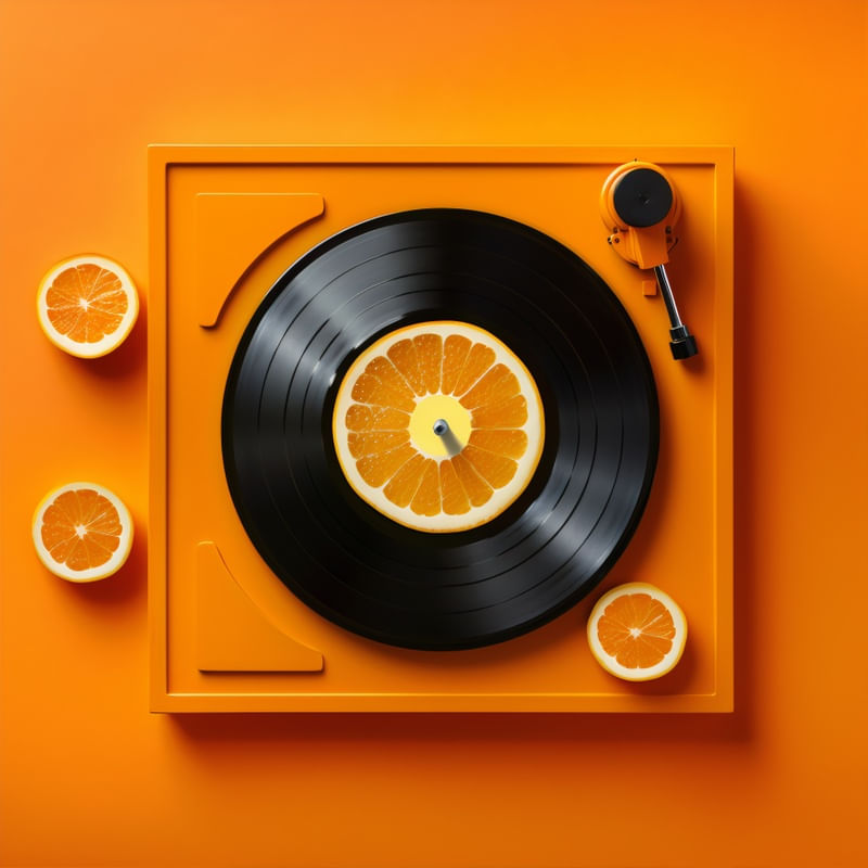 O VINIL E A LARANJA BY AI
