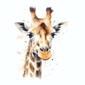 A GIRAFA EM AQUARELA BY AI