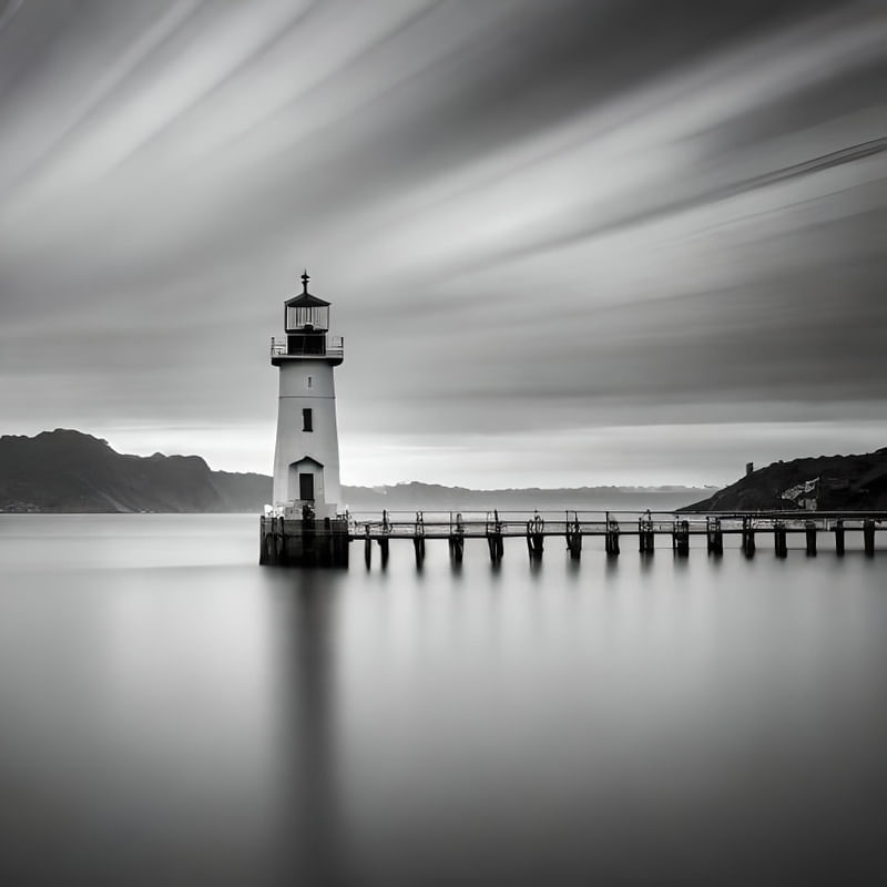 A SOLIDÃO DO FAROL BY AI