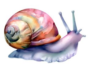 CARACOL EM AQUARELA BY AI