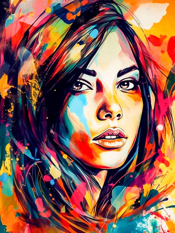 GIRL POP ART 3 BY AI