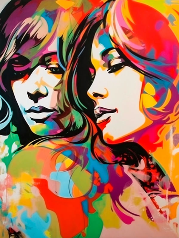 GIRLS POP ART 4 BY AI