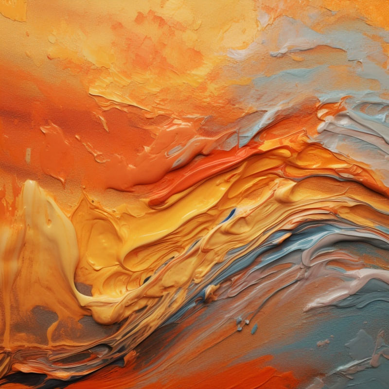 ABSTRATO EM LARANJA BY AI