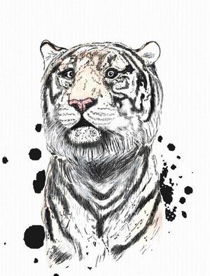 TIGRE EM AQUARELA
