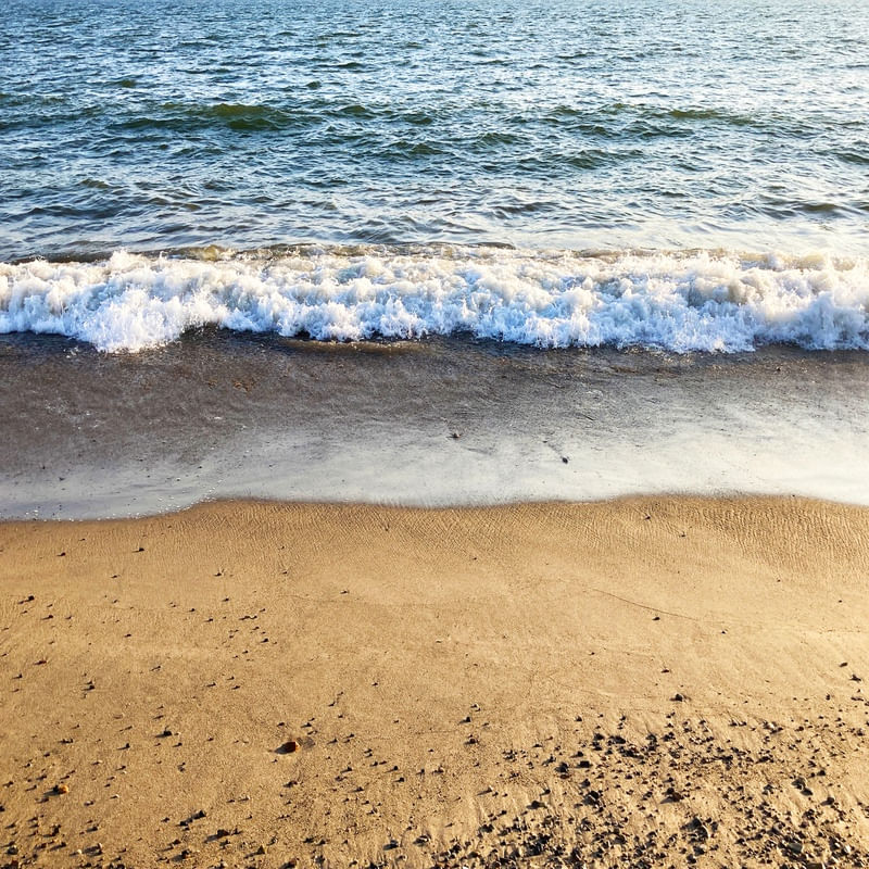 BEACH ZEN 1 QUADRADO - OCEANO MARE AREIA ONDAS NATUREZA FOTOGRAFIA