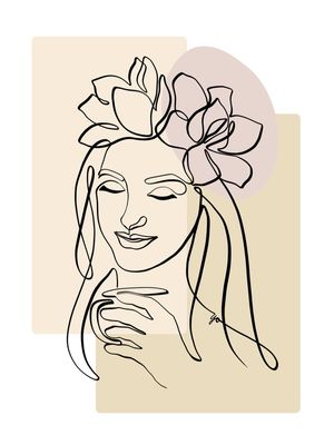 CAFÉ COM FLORES