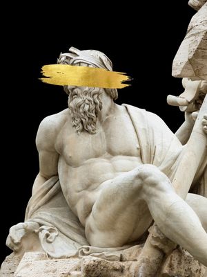 ESTATUA GOLD PAINT