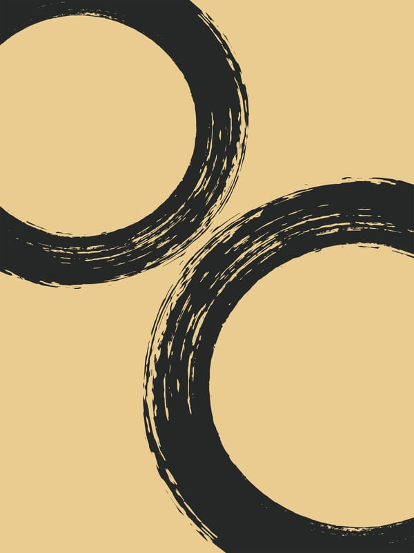 CIRCULOS PRETOS ABSTRATO