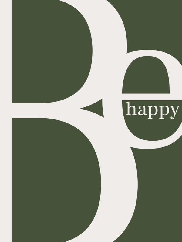 BE HAPPY PASTEL COLOR