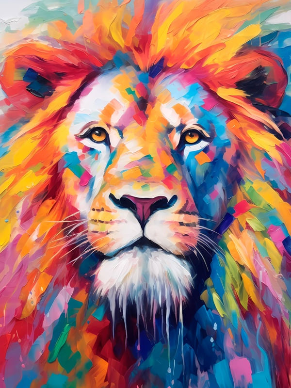 LEÃO AQUARELA BY AI