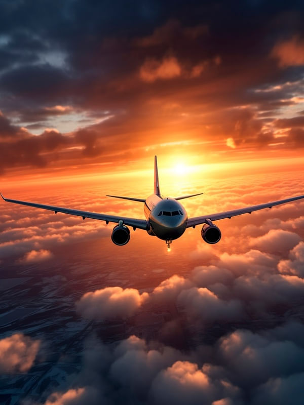 O VOO AO PÔR DO SOL BY AI
