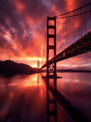POR DO SOL PONTE GOLDEN GATE II BY AI