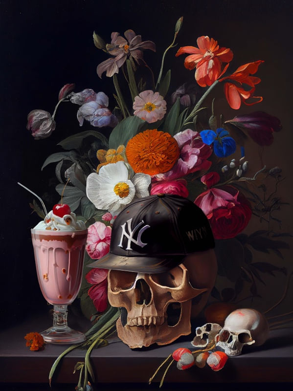 SKULL STILL LIFE
