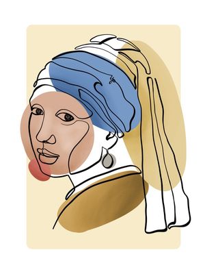 MENINA BRINCO DE PÉROLA