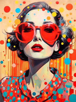 POPART WOMAN BY AI