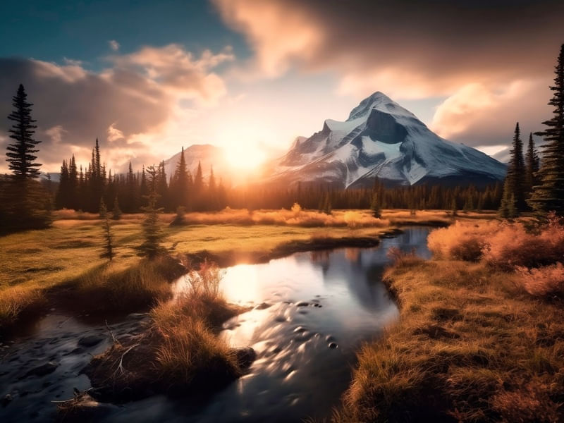 PÔR DO SOL CANADA BY AI