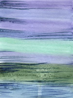 BLUE GREEN WATERCOLOR