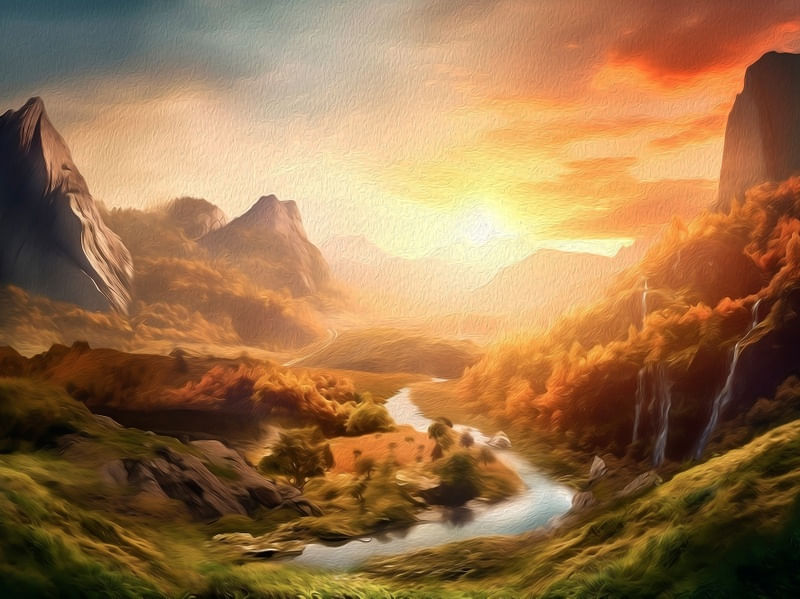 INCRIVEL LUGAR PINTURA A ÓLEO BY AI