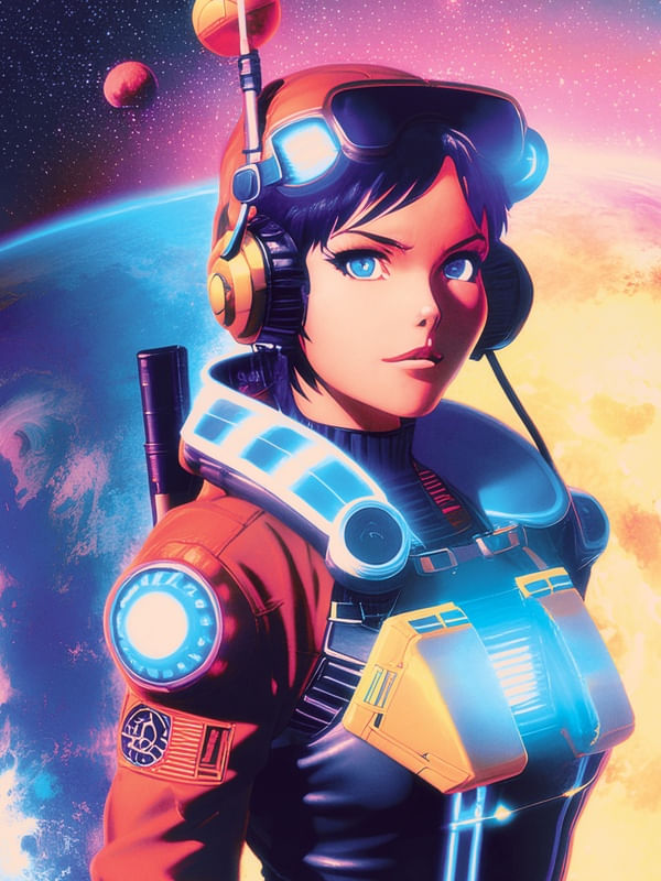 GAROTA ESPACIAL BY AI