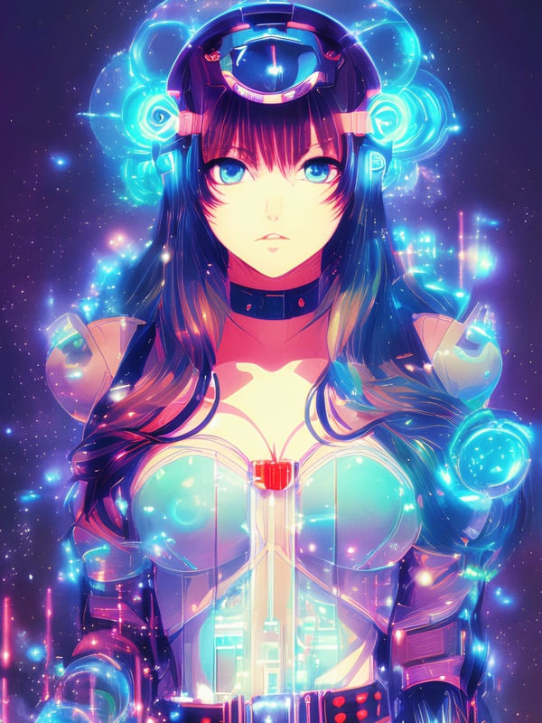 GAROTA HOLOGRÁFICA BY AI