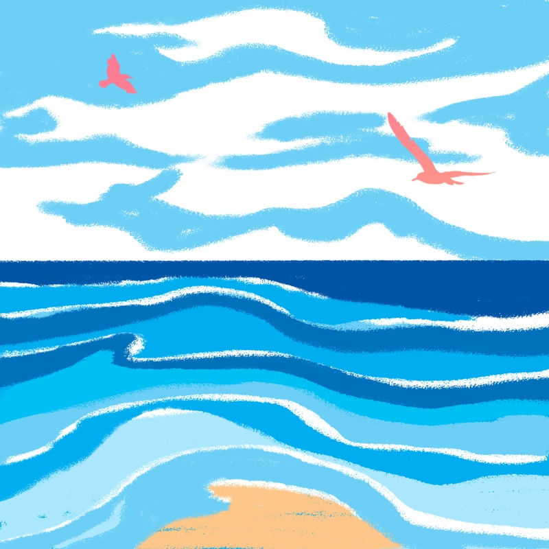ILUSTRAÇÃO PRAIA