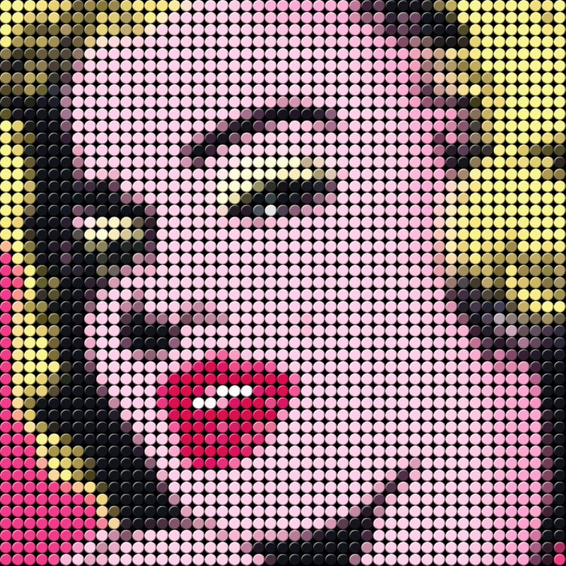 MARILYN MONROE GEOMETRICO V