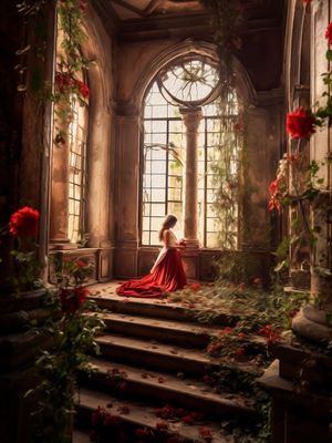 PINTURA A OLEO MULHER CENA ROMANTICA BY AI