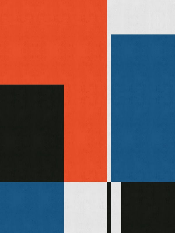 ABSTRATO AZUL E VERMELHO 6