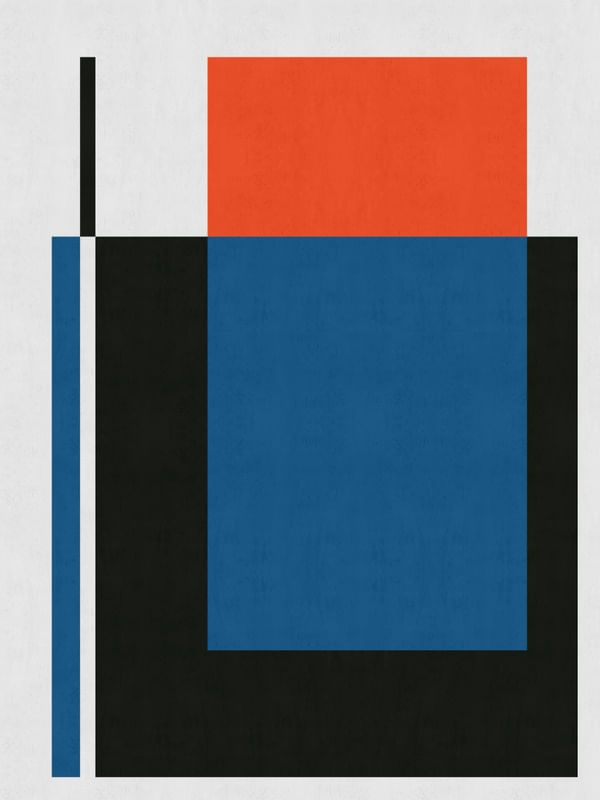 ABSTRATO AZUL E VERMELHO 7